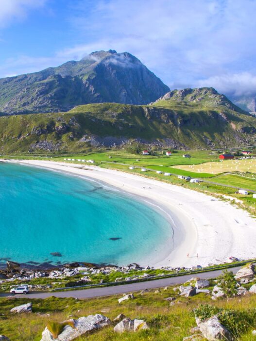 haukland beach lofoten norway north