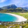 haukland beach lofoten norway north