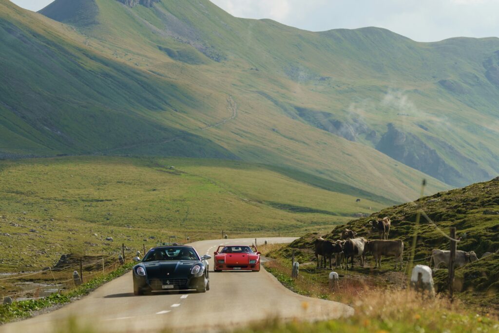 Poschiavo/ uxury car rental Switzerland with SAC-Sportscars on Alpine pass