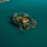 Private jet arrival near Krka National Park waterfalls in Croatia