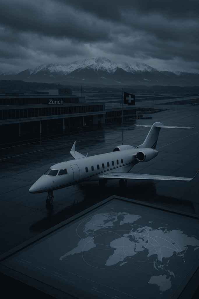 Zurich airport strategic advantage SAF Europe 2025 private jet charter planning