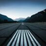 Breathtaking airport landings at challenging terrain with private jets approaching dramatic mountain airports