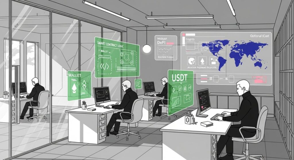 How secure are USDT payment methods for private aviation transactions? 