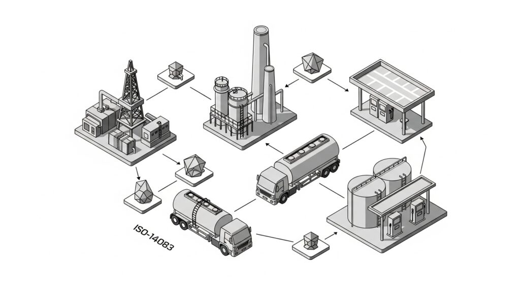 Successful ISO 14083 standard implementation team celebration