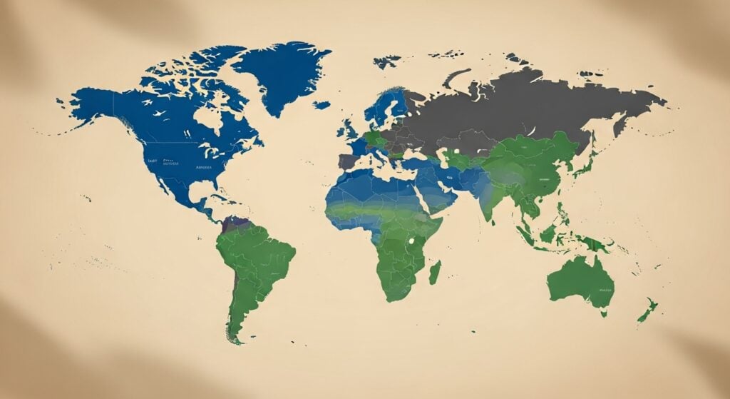 Global SAF market regional analysis showing Europe North America Asia-Pacific mandate implementation and production capacity distribution 2025