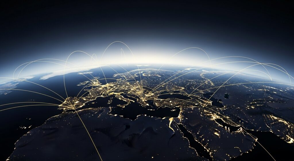 `Global mobility trends 2025 infographic showing wealth migration statistics and HNWI residency options`