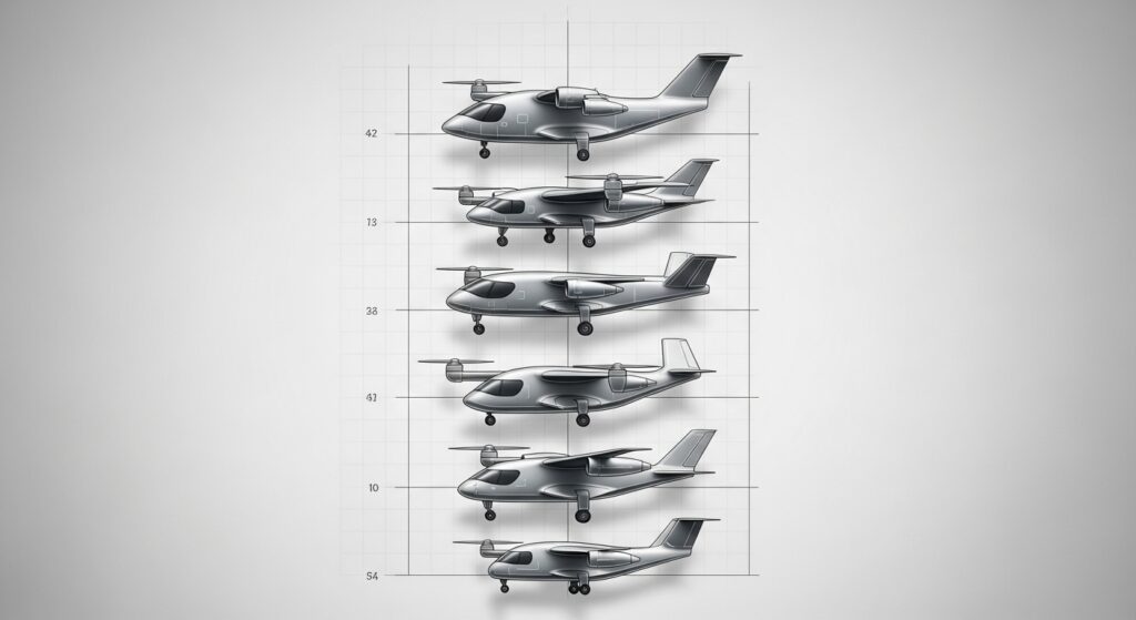  eVTOL companies launch timeline showing expected commercial operations dates