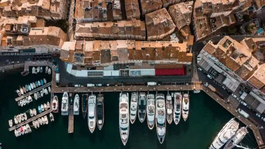 St Tropez France port harbor yachts village French Riviera Mediterranean luxury destination